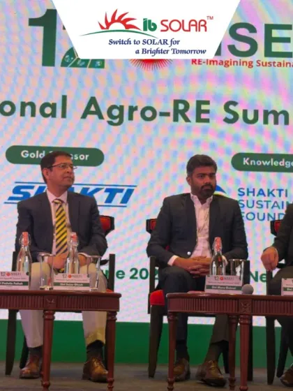 Our Director, Mr. Abhinav Mahajan, speaking on a panel about Agri-Voltaics at the National Agro-RE Summit 2025. He discussed how dual-use land optimization can ensure both food and energy security for India.