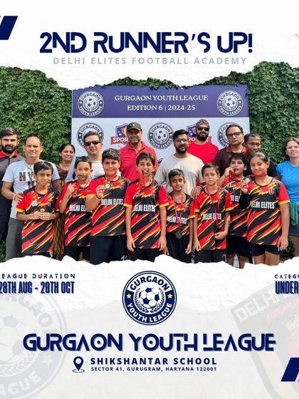 Our U-10 team celebrating their 2nd Runner's Up finish in the Gurgaon Youth League. We are proud of their effort and determination.