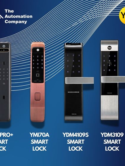 I install a variety of Yale smart lock models to fit your home's specific style and security needs. This image showcases four different designs, from the advanced Luna Pro+ to the sleek YDM3109, each offering a unique set of features.