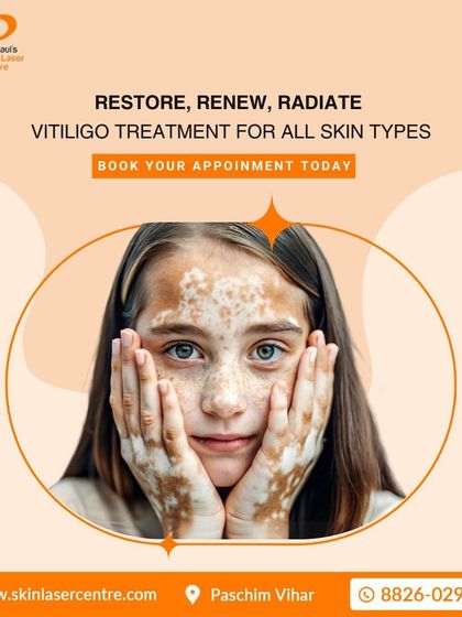 My goal is to help you restore, renew, and radiate confidence. I offer vitiligo treatments for all skin types because every person deserves to feel comfortable and shine.