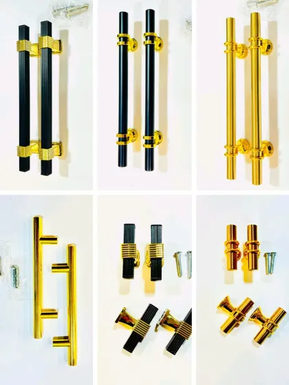 We offer a new range of stylish handles for your resin trays and platters. Available in black and gold finishes and various designs, they provide a sturdy and elegant finishing touch.