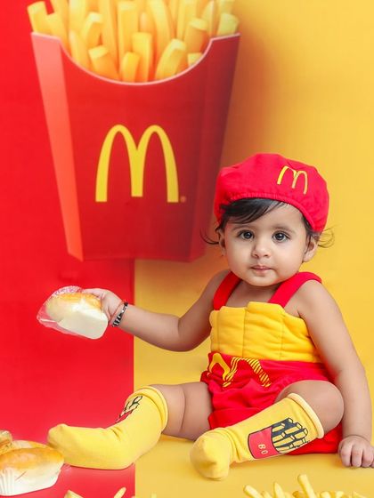 I'm lovin' it. This McDonald's-themed shoot is a quirky and colorful option, perfect for capturing a fun and playful portrait.