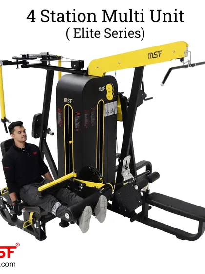 The leg extension station on the 4-Station Multi-Unit.