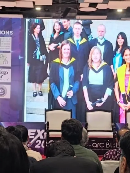 During my keynote at the D-Arc Build Expo, I shared images from my own academic journey. It is important to show students that a career is a long process of learning and evolution.