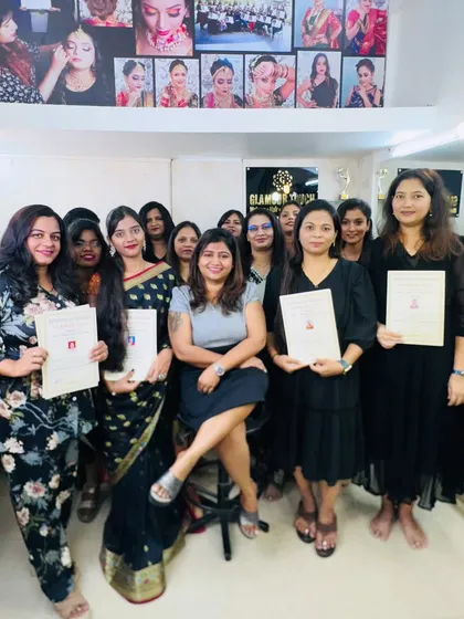 A proud moment with my students from the Beauty & Hairdresser batch. We celebrate every student's journey as they receive their certificate and get ready for a professional career.