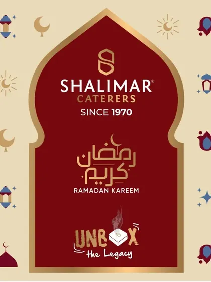 Unbox the Legacy. Our official branding for the Shalimar Iftar Box, representing our long history of serving delicious food since 1970.