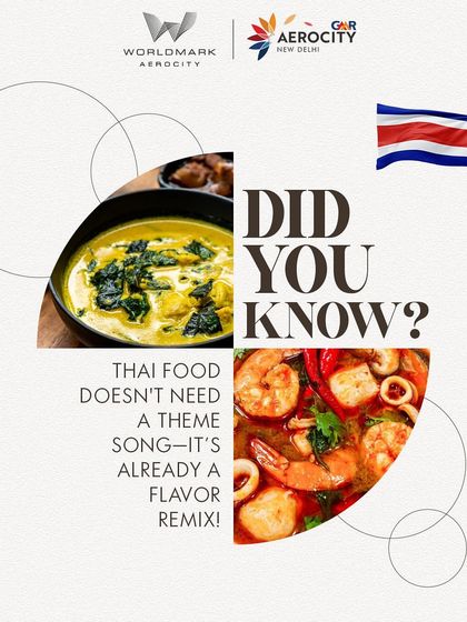 A fun food fact about Thai food being a 'flavour remix'. This engaging graphic is another piece from my series celebrating the diversity of international cuisine.