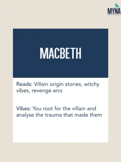 Or perhaps a Macbeth? If you're drawn to villain origin stories and revenge arcs, this tragedy might be your vibe.
