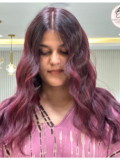 The deep, rich tones of this velvety plum red are on full display in this shot.