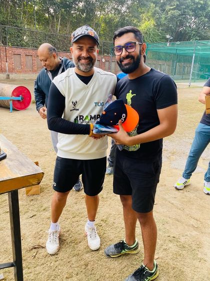 Two players sharing a moment of celebration after winning the tournament. The camaraderie built here lasts a long time.