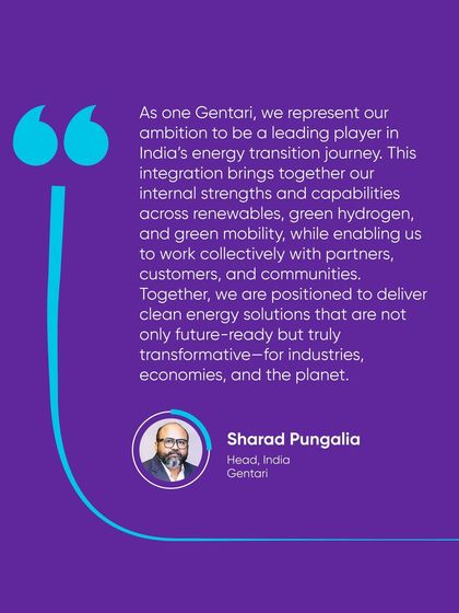 A statement from our Head of India, Sharad Pungalia, on our integrated mission. By combining our strengths in renewables, green hydrogen, and green mobility, we deliver transformative clean energy solutions for industries, economies, and the planet.