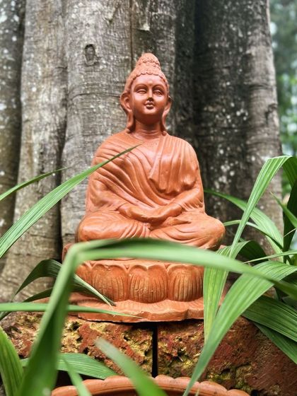 Every morning we are born again, so make the most of today. This Buddha statue reminds me to train my mind to see the good in everything.