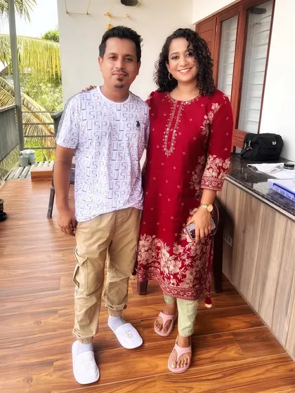 With my good friend and great actor, Aswathy Manoharan. It’s always a pleasure to collaborate with talented people who bring such positive energy to the set.