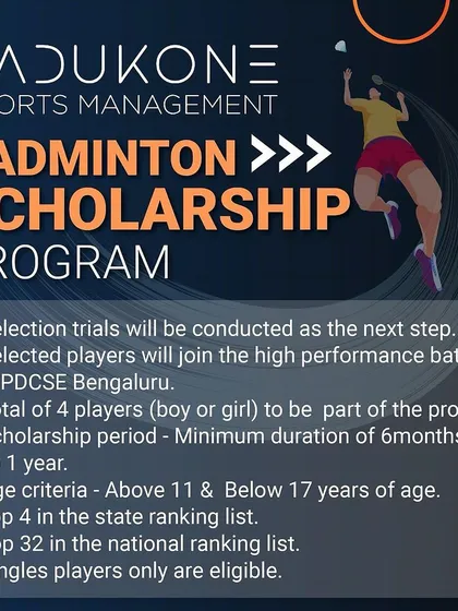 We are committed to finding and nurturing the next generation of Indian badminton stars. Our scholarship program offers a direct path for talented young players to join our high-performance batch at the Padukone-Dravid Centre for Sports Excellence.
