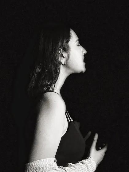 A black and white photo from my "Marilyn Monroe era" shoot. I'm inspired by classic artists and love the timeless feel of monochrome photography.