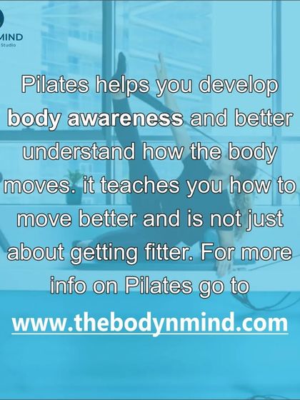 This image emphasizes that Pilates is about developing body awareness. It teaches you how to move more efficiently and safely, which is a skill that extends far beyond the studio.