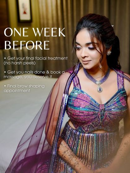One week to go! This is part of my pre-wedding beauty timeline, guiding you on the final treatments and appointments to get done the week before your wedding.