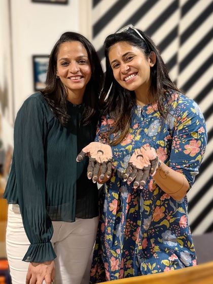 So happy to do Eid mehndi for the stunning Kishwer Merchantt for the third time. Her trust in my art means the world to me. Wishing everyone a blessed Eid.