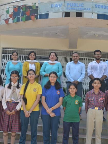 A group photo of students and faculty at DAV Sundar Nagar after a successful hands-on workshop on robotics, coding, and AI. We are committed to bringing engaging tech education to schools everywhere.
