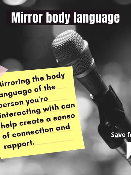 Here's another look at the concept of mirroring body language. This technique is a core part of building subconscious rapport and is a valuable tool in any sales or negotiation toolkit.