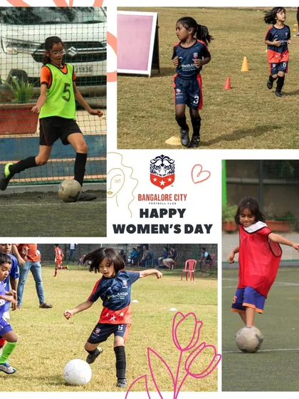 We are committed to building a strong foundation for women's football. This collage celebrates the passion and skill of our young female athletes, who are the future of the sport. Our program is a dedicated space for girls to train, compete, and grow.