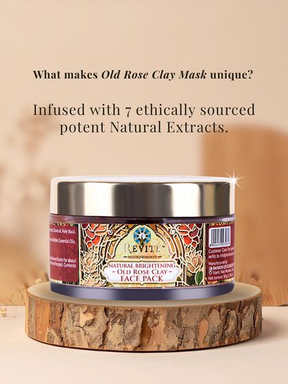 What makes my Old Rose Clay Mask unique? It's infused with 7 ethically sourced, potent natural extracts that work together to detox, soothe, and reveal clearer, glowing skin.