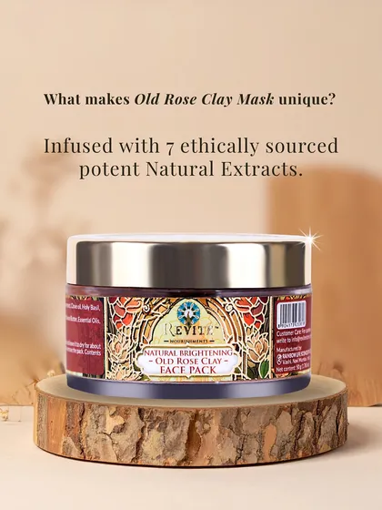 What makes my Old Rose Clay Mask unique? It's infused with 7 ethically sourced, potent natural extracts that work together to detox, soothe, and reveal clearer, glowing skin.
