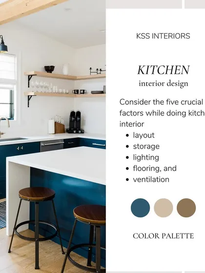 This post outlines five crucial factors to consider for any kitchen interior design: layout, storage, lighting, flooring, and ventilation. I address all these elements in my design process.