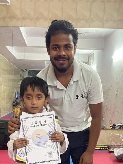 This little champion is officially certified. Receiving his Geub certificate is a big step in his journey, and we are all proud of him.