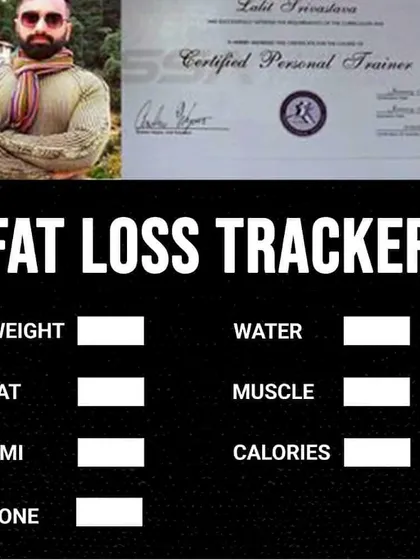 My coaching is based on data, not guesswork. We use a detailed fat loss tracker to monitor everything from weight and BMI to muscle mass and calories, ensuring you are always on the right path.