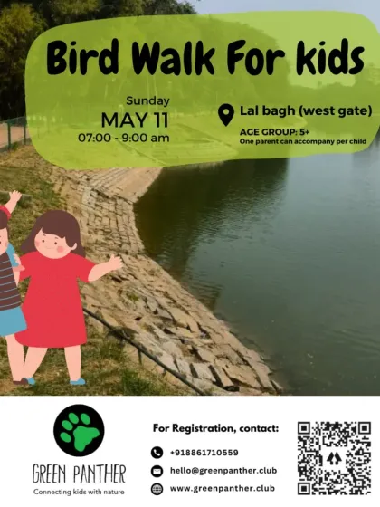 Mother's Day special edition Bird Walk for kids at Lal Bagh, Bengaluru.