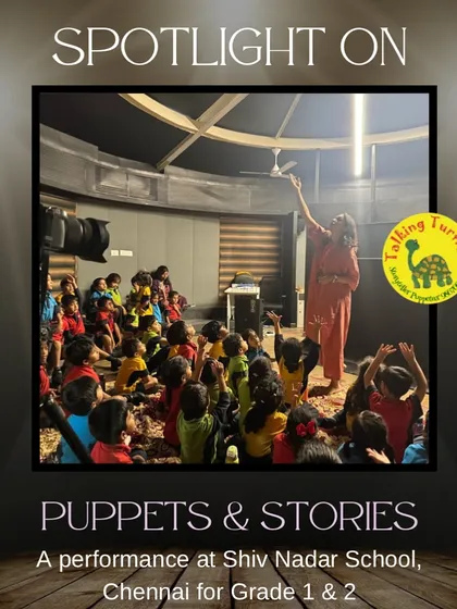 The energy at Shiv Nadar School, Chennai, was incredible. The students were completely enthralled by tales of the witty Nasruddin and the hilarious Wide-Mouthed Frog.