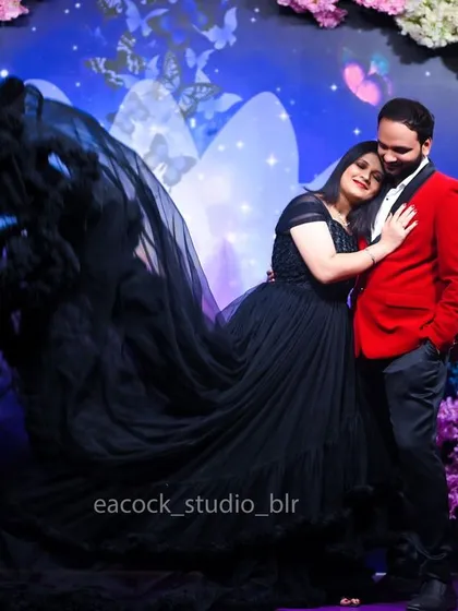 Capturing a tender moment during a studio pre-wedding session. I guide couples through poses that feel natural and loving, ensuring the final images reflect their genuine connection.