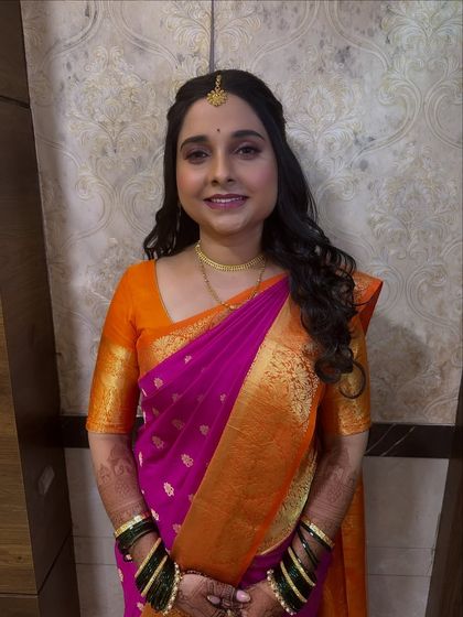 A happy smile from the bride-to-be. My goal is always to make my clients feel confident and beautiful on their special day.