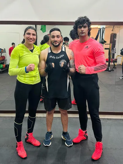 The coaches and hosts of our successful boxing workshop.