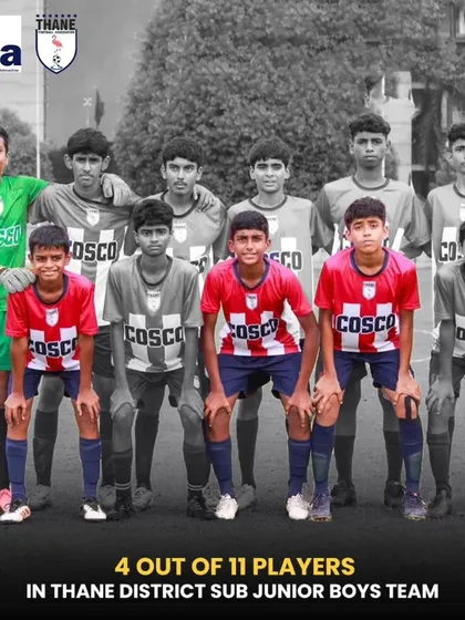 A remarkable achievement. Four out of the eleven players in the Thane District Sub-Junior Boys team were from our academy.