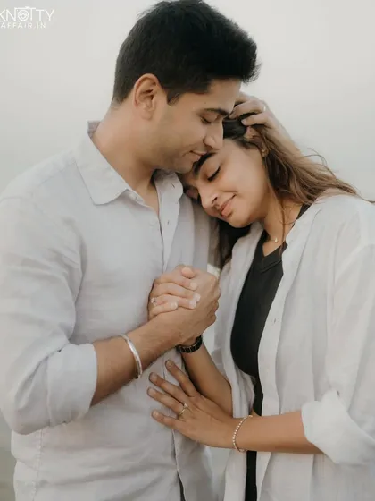 This is what 14 years of love looks like. For me, the most beautiful moments are often the quietest ones. A gentle touch, a shared breath, the feeling of being completely safe in each other's arms on a serene Mumbai beach.