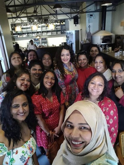 A group photo with the dynamic ladies from the Herkey workshop. It's always a pleasure to work with engaged and enthusiastic groups of women looking to empower themselves through style.
