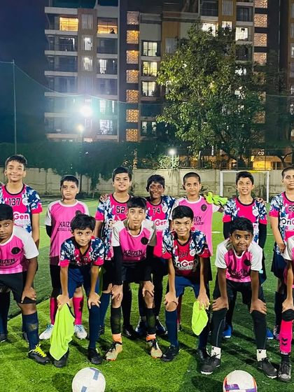 Our U15 and U17 boys' teams ready for a practice match against Kaizen FC. These inter-academy games provide valuable experience and a chance to measure our progress.