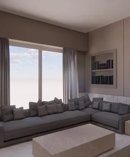 This render explores the natural light and spatial flow of the room. Visualizing the space from different perspectives ensures that the final design is not just clever, but also comfortable and aesthetically pleasing.