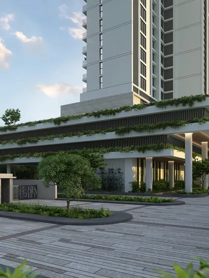 Introducing our majestic twin towers set to redefine the Nashik skyline. The design features cross-ventilation for fresh air in every room, and the elevation is adorned with exquisite stone cladding on the clubhouse façade, enhancing the aesthetic appeal.
