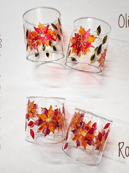 Nidhi - Hand-Painted Home Decor & Accents Festive Glassware & Candle Holders photo 13