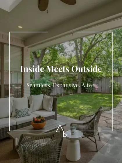 Exploring how to make the inside meet the outside. I design seamless transitions to outdoor spaces to make a home feel more expansive and alive.