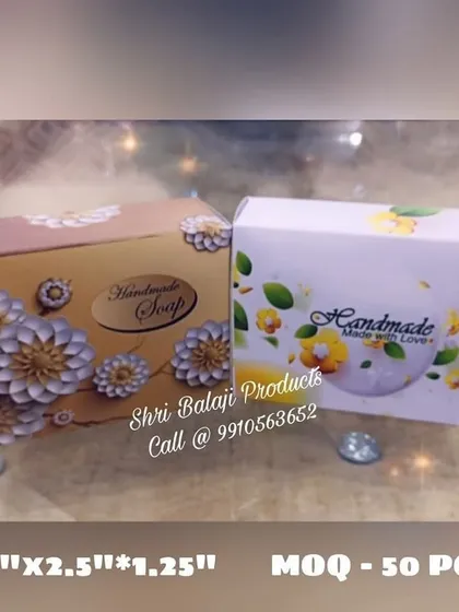 Two more designs of my printed soap boxes. The elegant patterns give a boutique feel to your handmade soaps.
