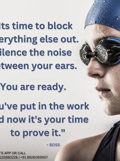 Before a race, it's time to block everything out and trust your training. We help you build the mental toughness to silence the noise, focus on your lane, and prove to yourself that you've put in the work.