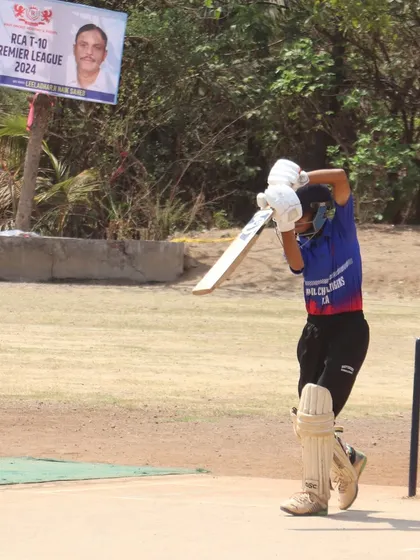 A batsman in action during the RCA T-10 Premier League. Every ball is an opportunity to showcase your talent and hard work.
