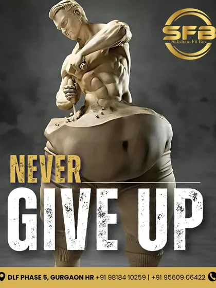 We believe that building your best body is like creating a masterpiece. This image symbolizes the process of chiseling away what holds you back to reveal the strong, sculpted physique you are capable of achieving through dedication.
