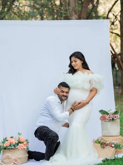 A truly heartwarming moment as the father-to-be listens to the baby bump. These are the precious memories that families will look back on for years to come.