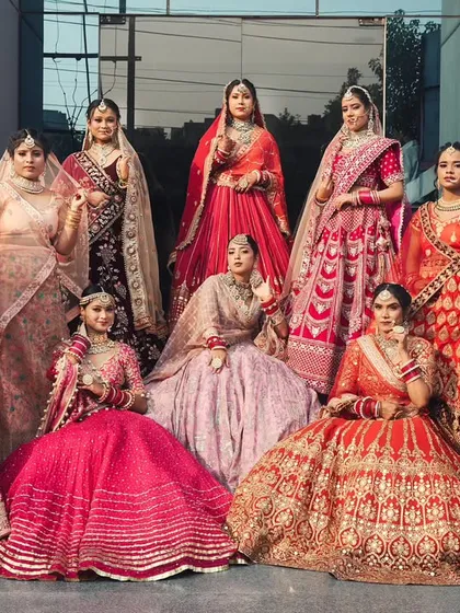 Another group of our talented students presenting their final exam work. We teach a variety of styles, which is reflected in the diverse and beautiful bridal looks they've created.