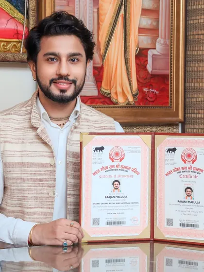 My certificates for the Bharat Gaurav Ratan Shri Samman Parishad. All by His grace.